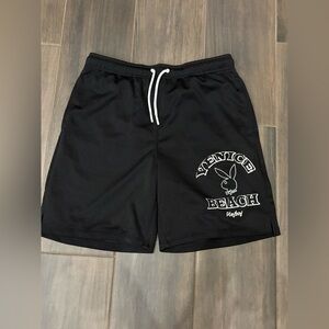 Playboy Venice Beach Black Mesh Shorts – Men’s Size M